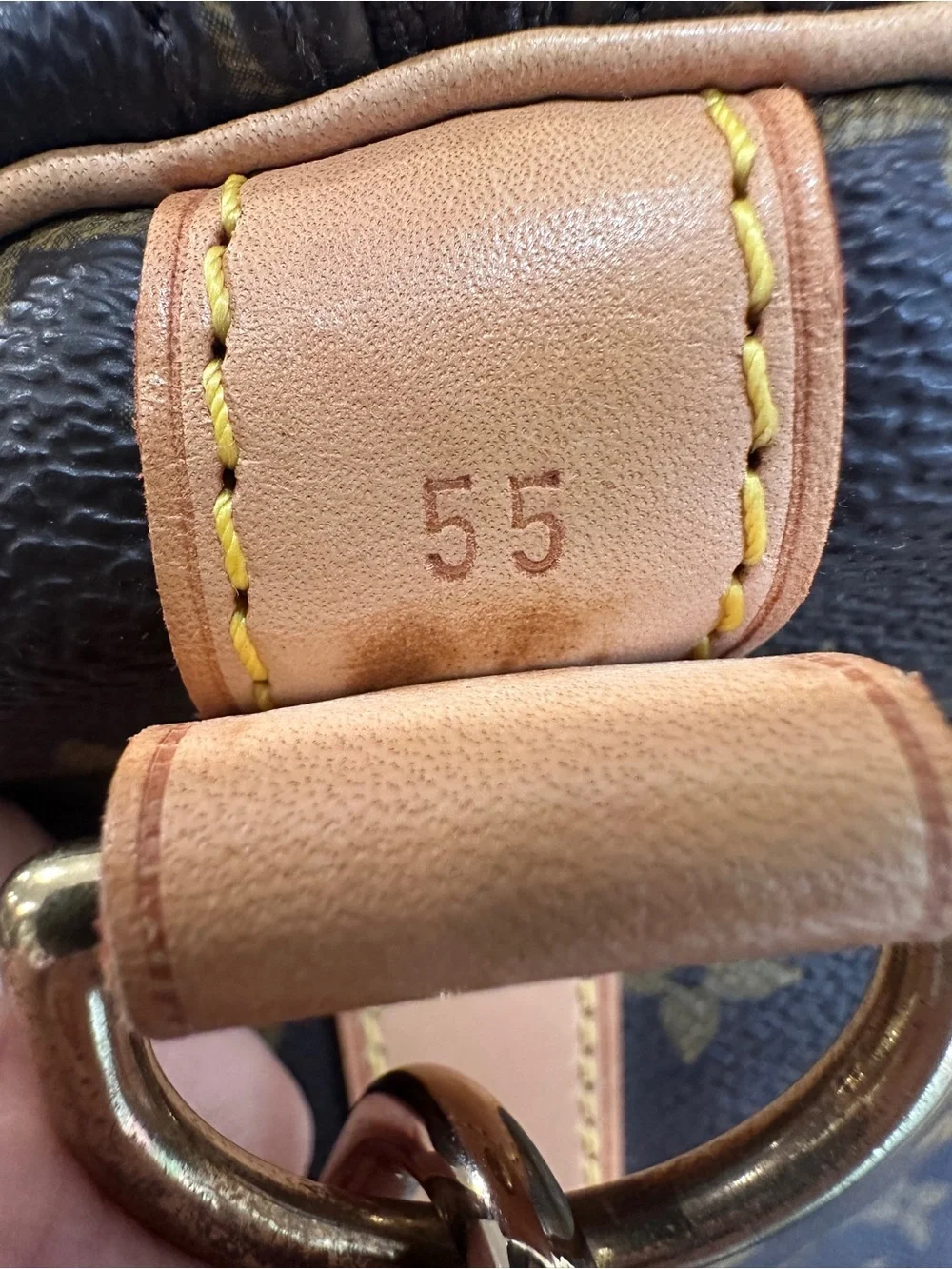 LOUIS VUITTON BANDOULIERE 55 MONOGRAM CANVAS - Picture 10 of 16
